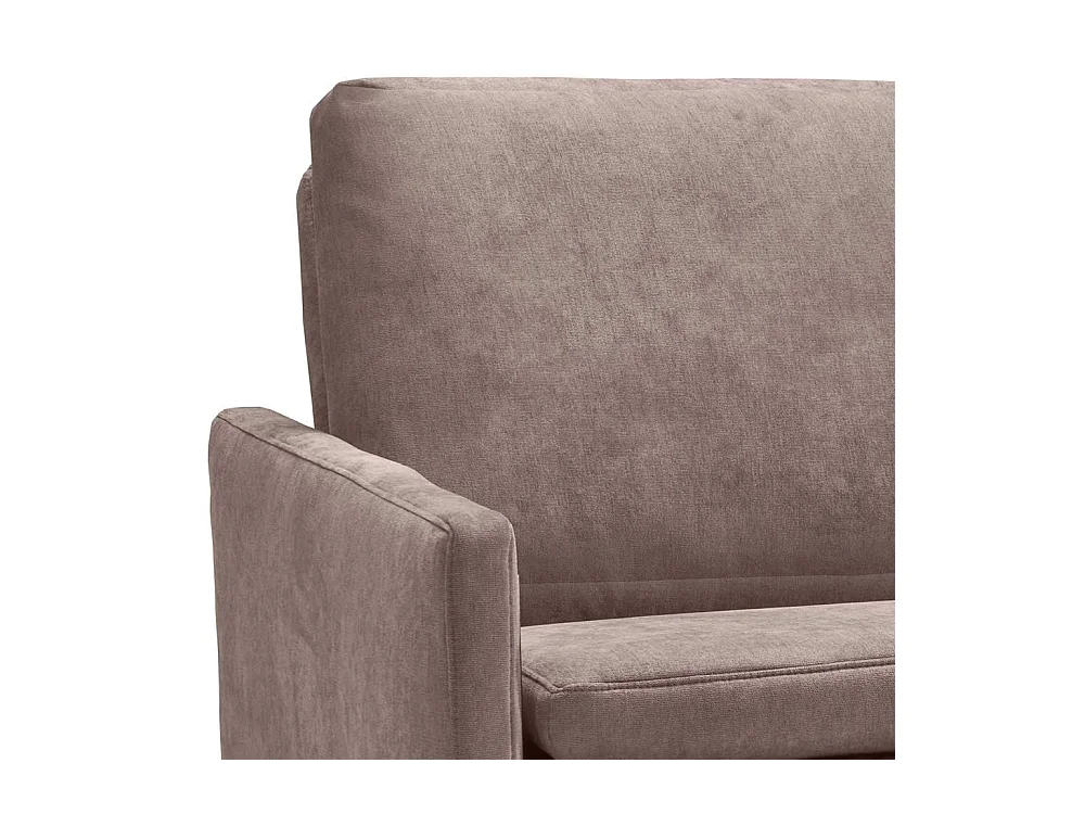Ausklappbares Sofa Schlammfarben in modernem Design Microvelour