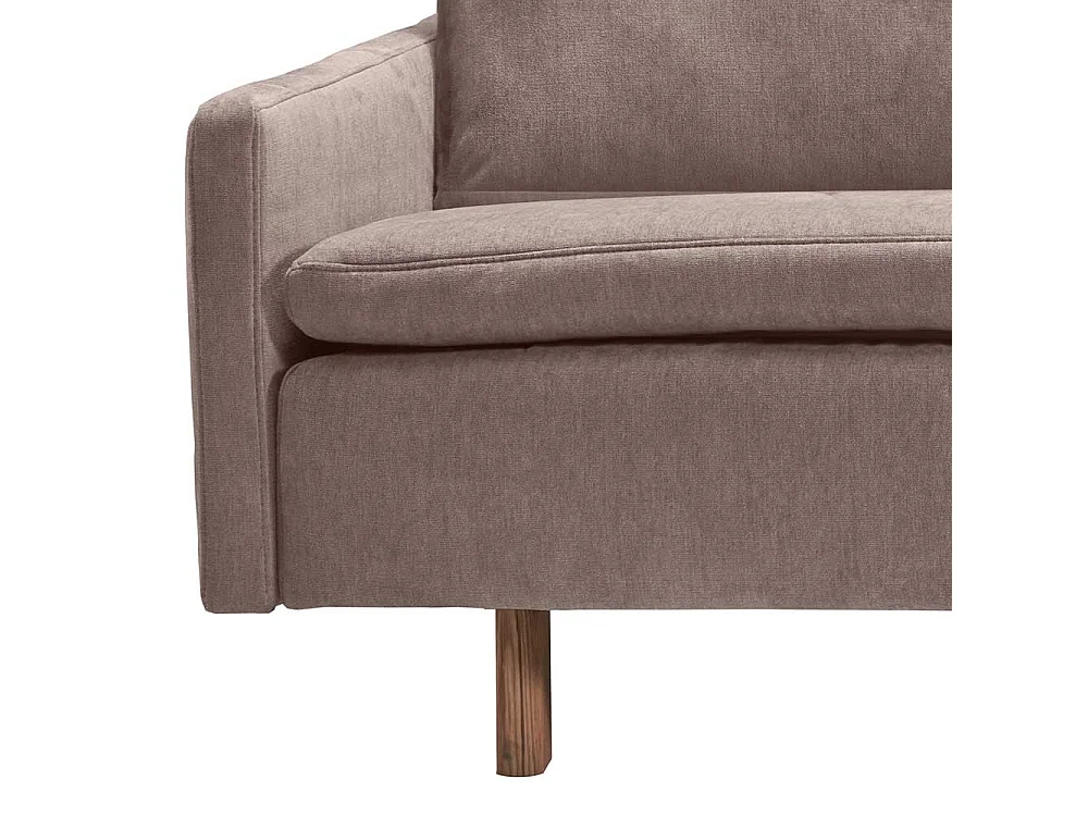 Ausklappbares Sofa Schlammfarben in modernem Design Microvelour
