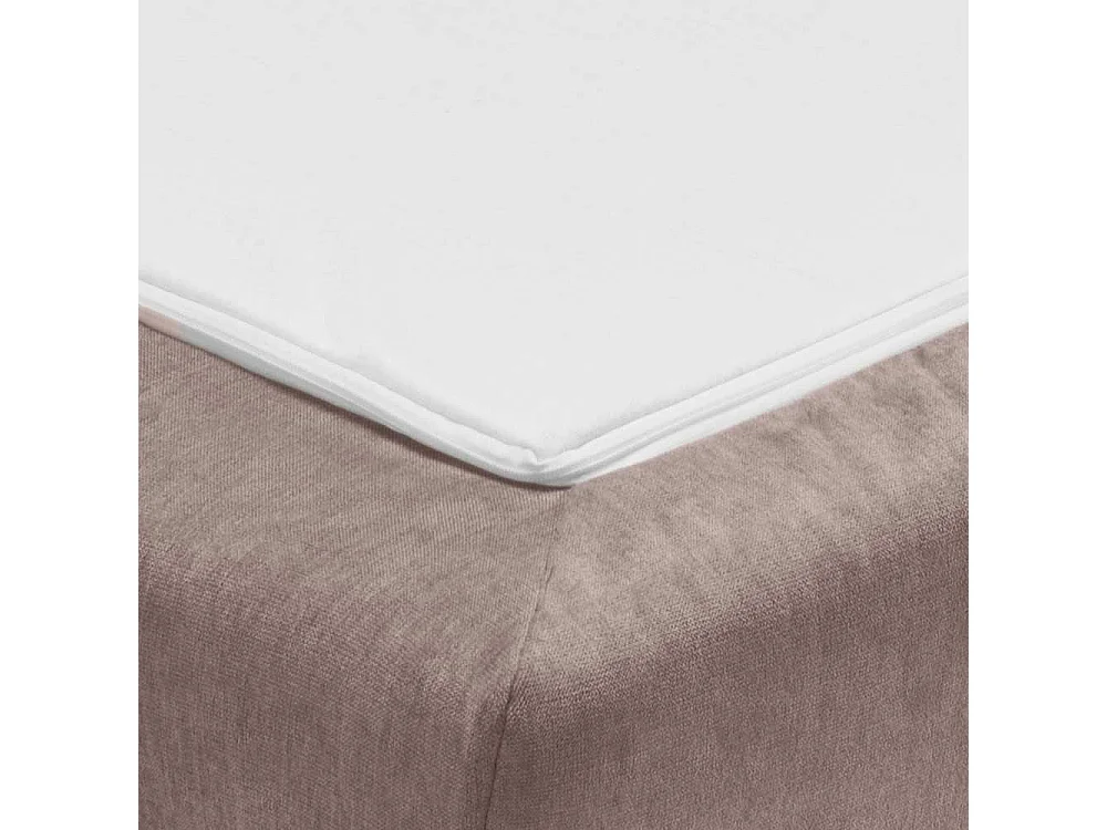 Ausklappbares Sofa Schlammfarben in modernem Design Microvelour