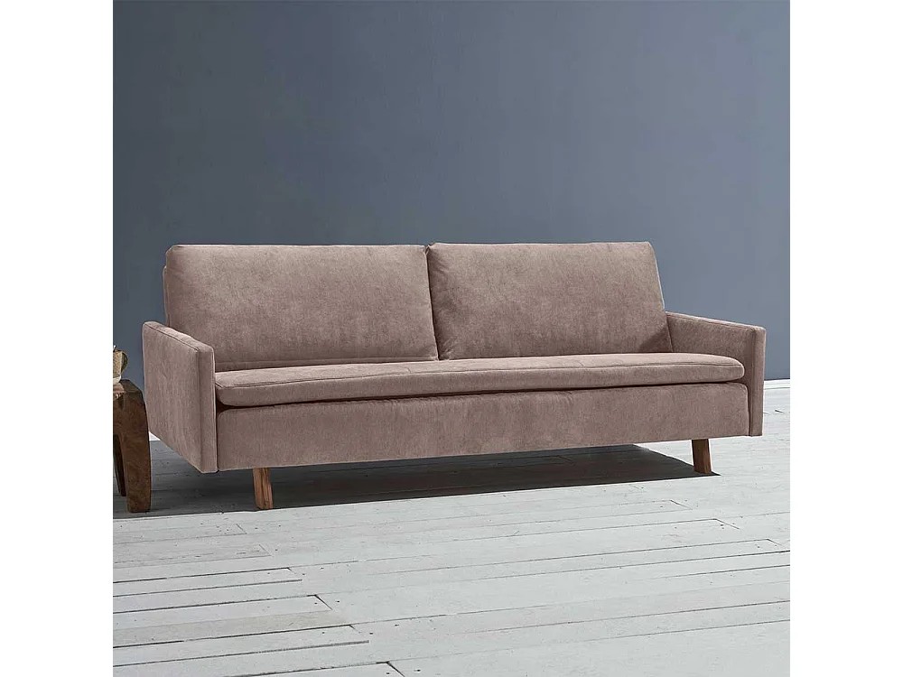 Ausklappbares Sofa Schlammfarben in modernem Design Microvelour