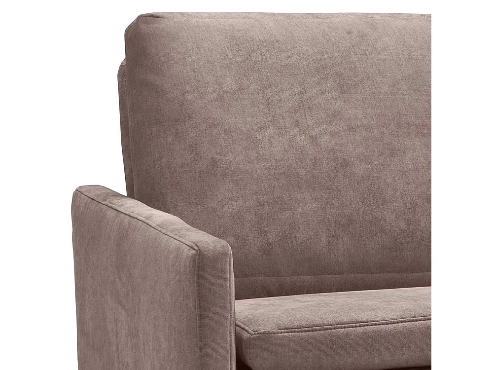 Ausklappbares Sofa Schlammfarben in modernem Design Microvelour