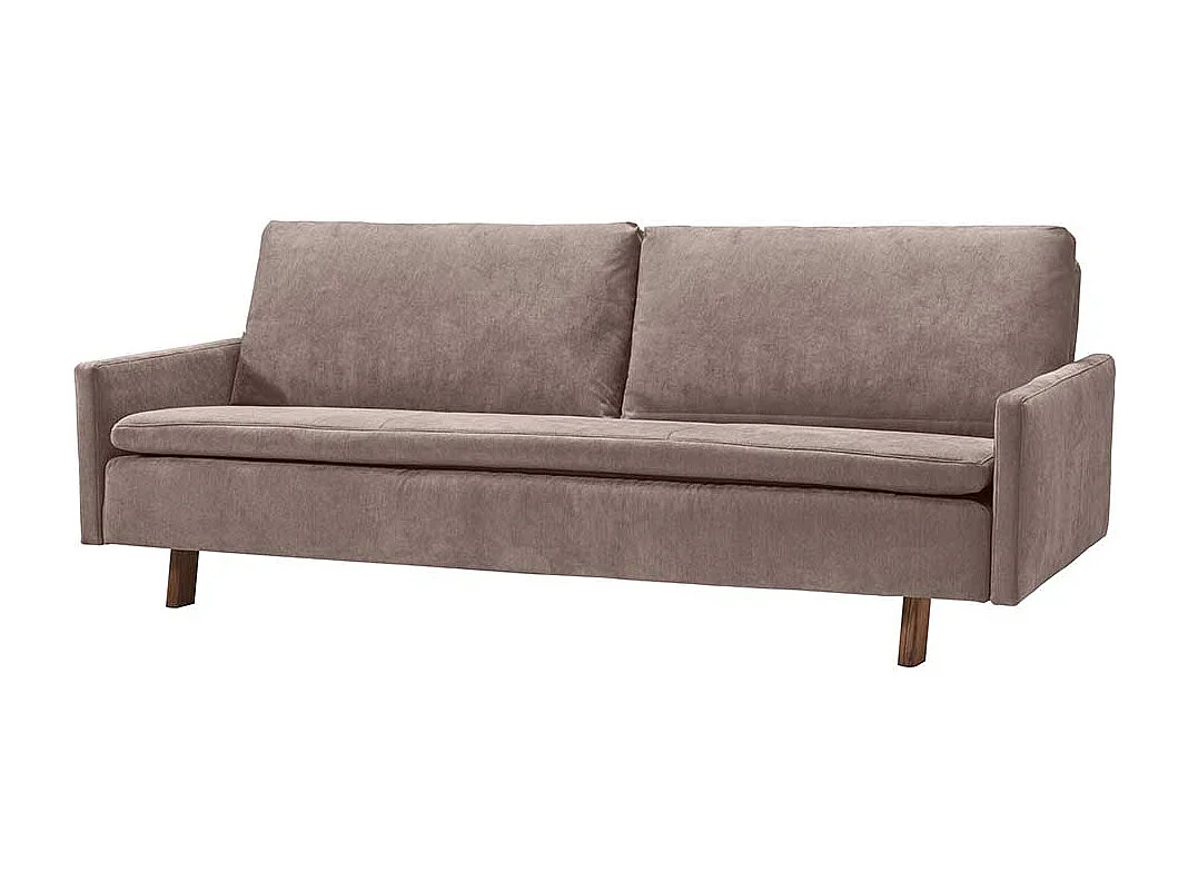 Ausklappbares Sofa Schlammfarben in modernem Design Microvelour