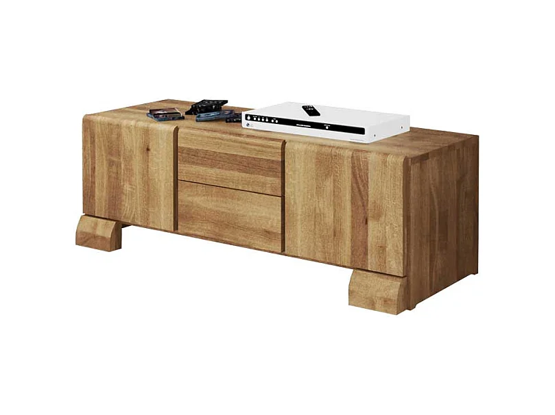Lowboard aus Wildeiche Massivholz 120 cm