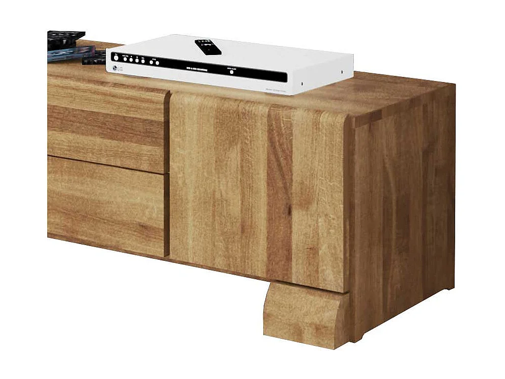 Lowboard aus Wildeiche Massivholz 120 cm