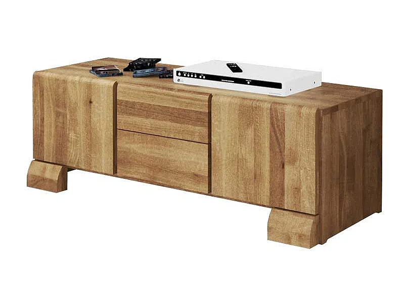 Lowboard aus Wildeiche Massivholz 120 cm
