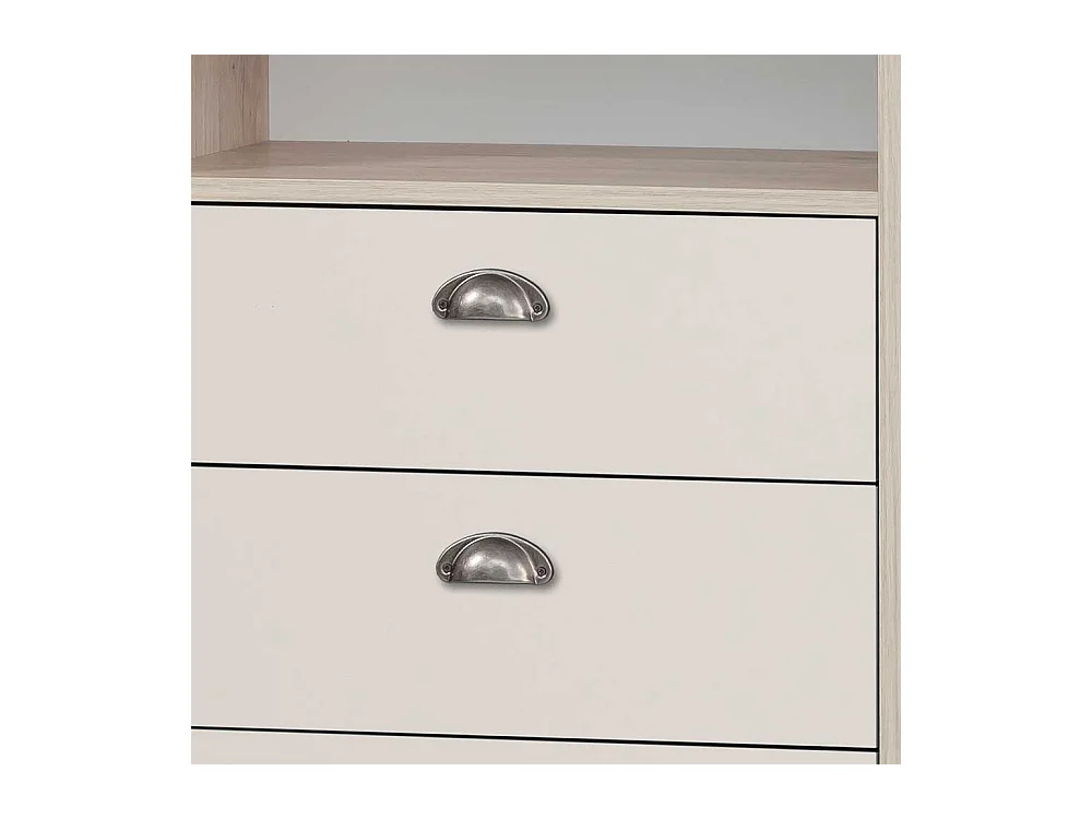 Bad Highboard im Skandi Design vier Schubladen