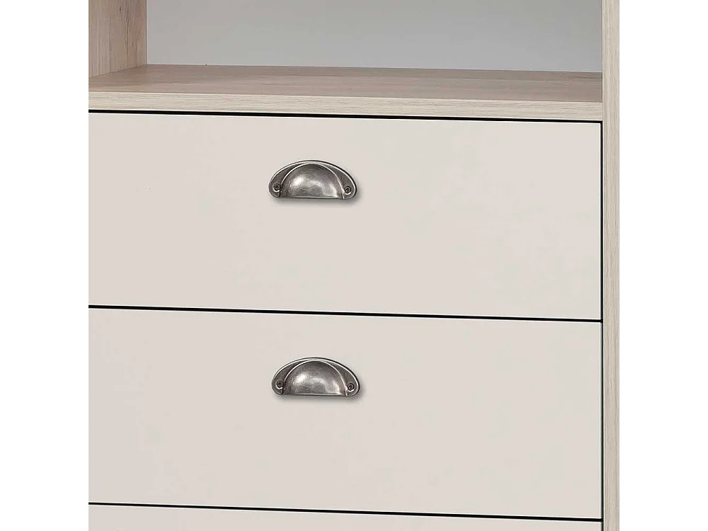 Bad Highboard im Skandi Design vier Schubladen