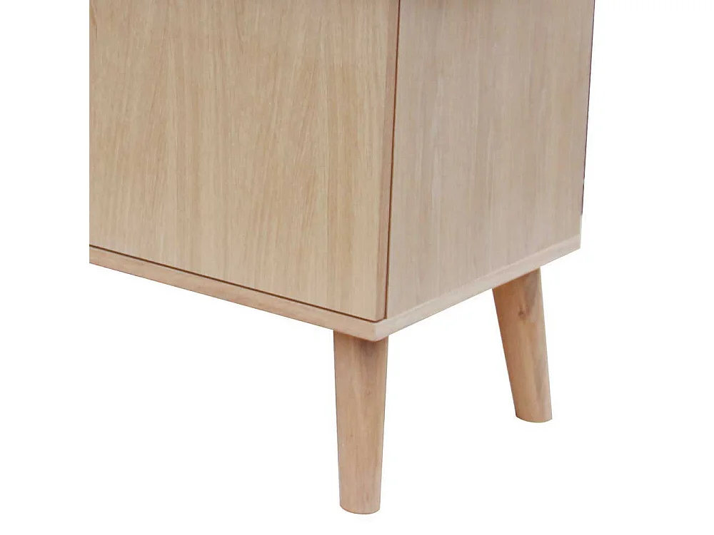 Retro Lowboard aus Eiche Massivholz 60 cm hoch