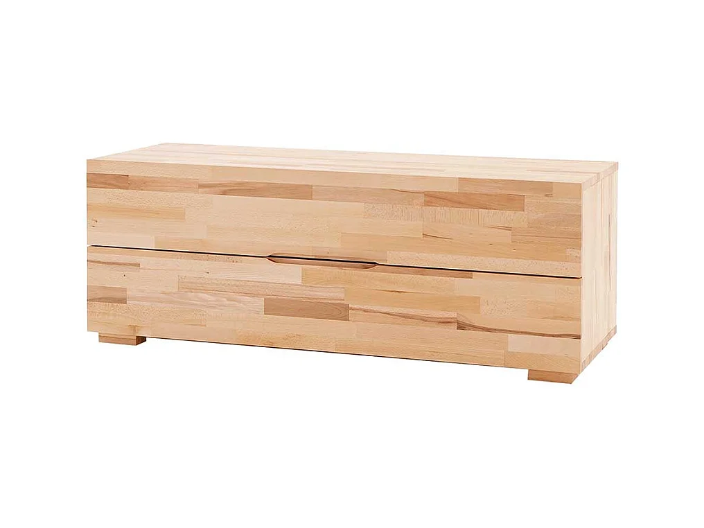 Lowboard aus Kernbuche Massivholz 120 cm