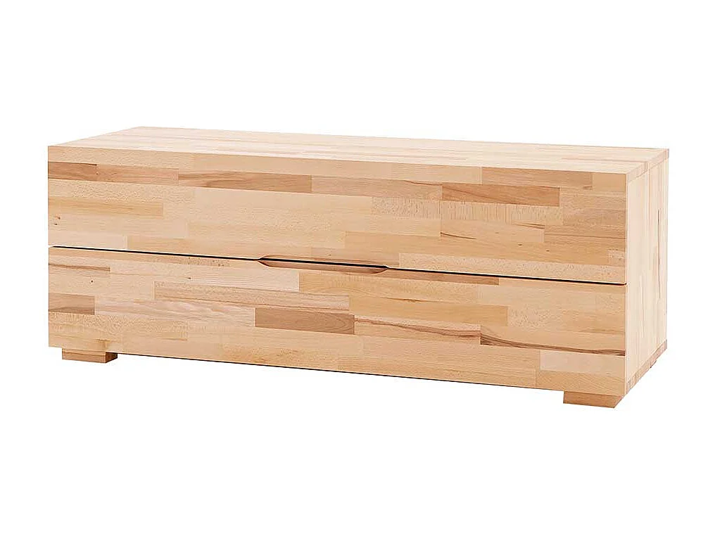 Lowboard aus Kernbuche Massivholz 120 cm