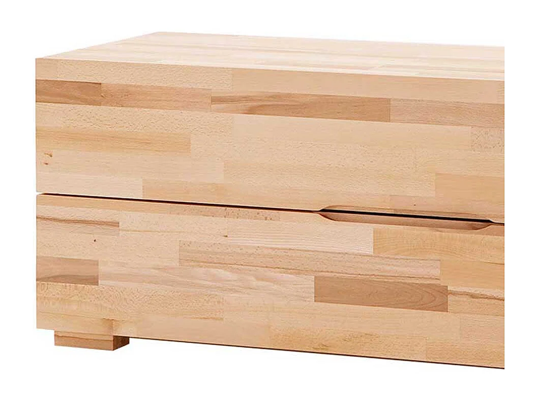 Lowboard aus Kernbuche Massivholz 120 cm