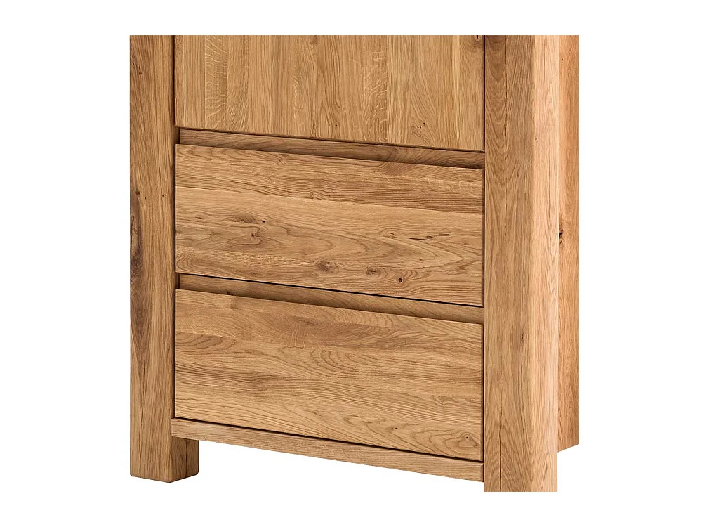 Wohnzimmer Highboard aus Eiche Massivholz 155 cm hoch