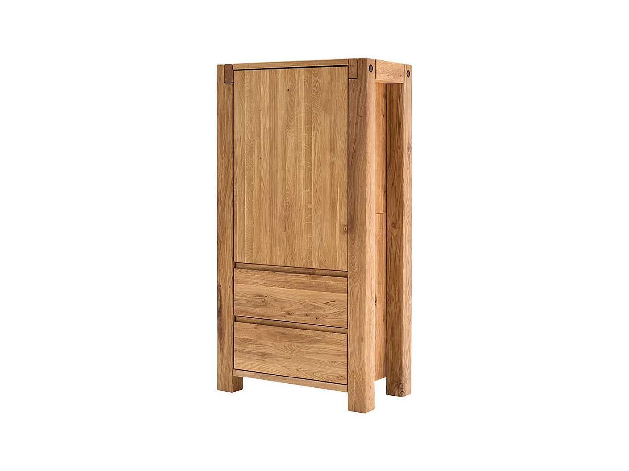 Wohnzimmer Highboard aus Eiche Massivholz 155 cm hoch