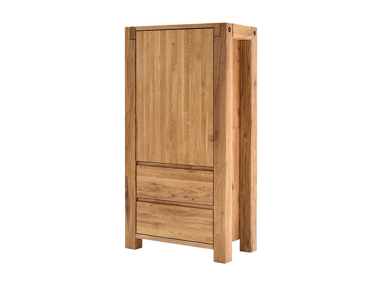 Wohnzimmer Highboard aus Eiche Massivholz 155 cm hoch