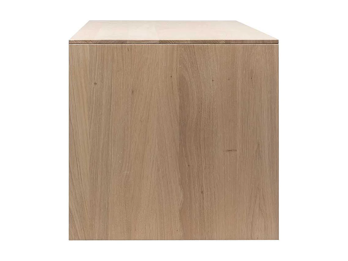 Wohnzimmer Hängeschrank in Eiche weiß geölt und Gelb 205 cm breit