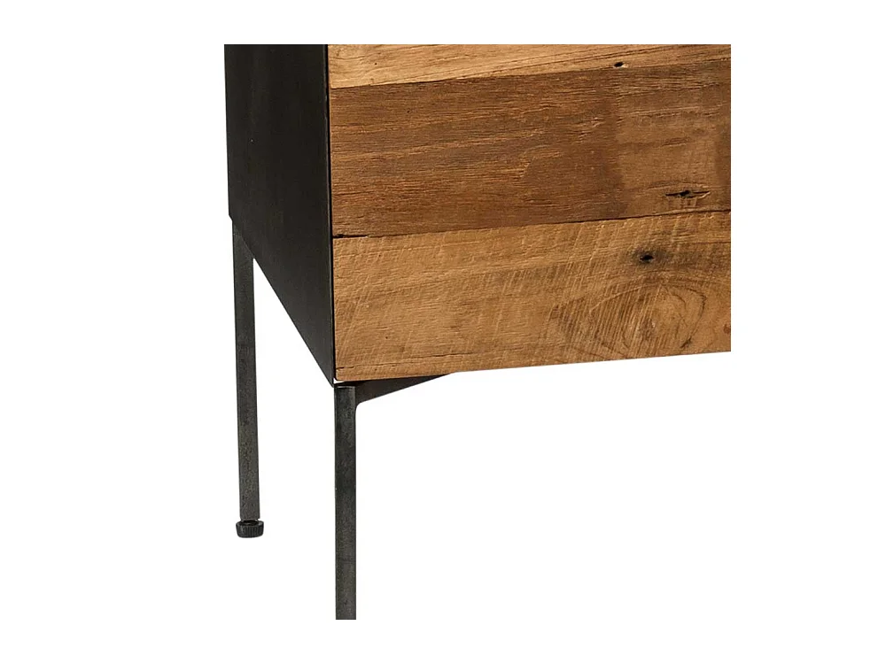 Lowboard aus Teak Recyclingholz Loft Style