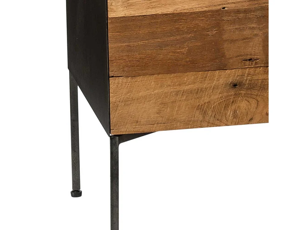 Lowboard aus Teak Recyclingholz Loft Style