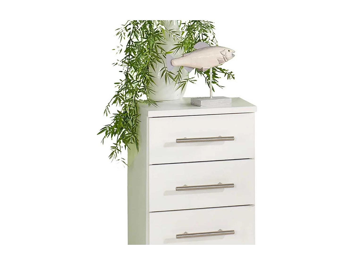 Weißer Seitenschrank für Bad modern