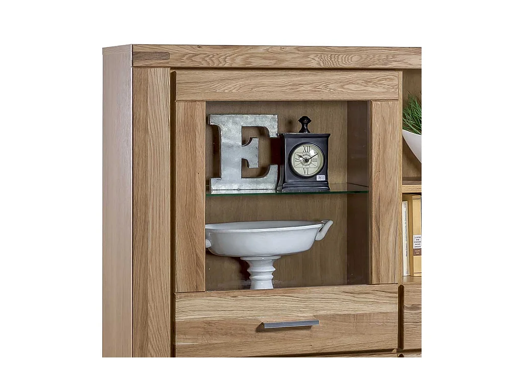 Wohnzimmer Anrichte aus Wildeiche teilmassiv 140 cm hoch