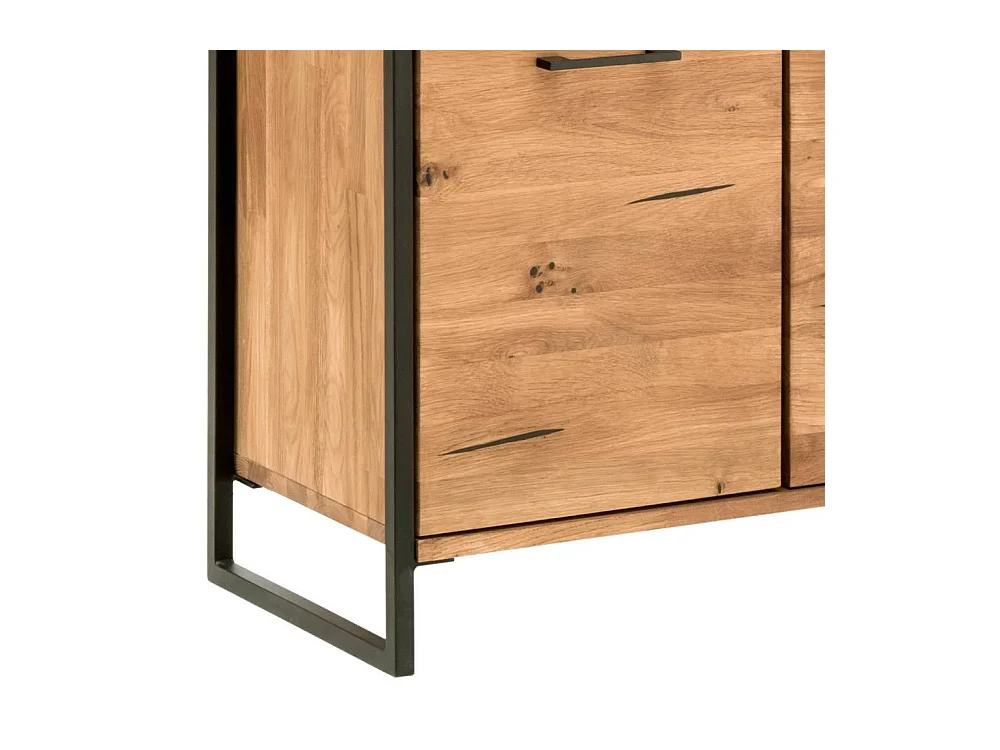 Hochkommode Vertiko Schrank mit Drehtüren und einer Schublade