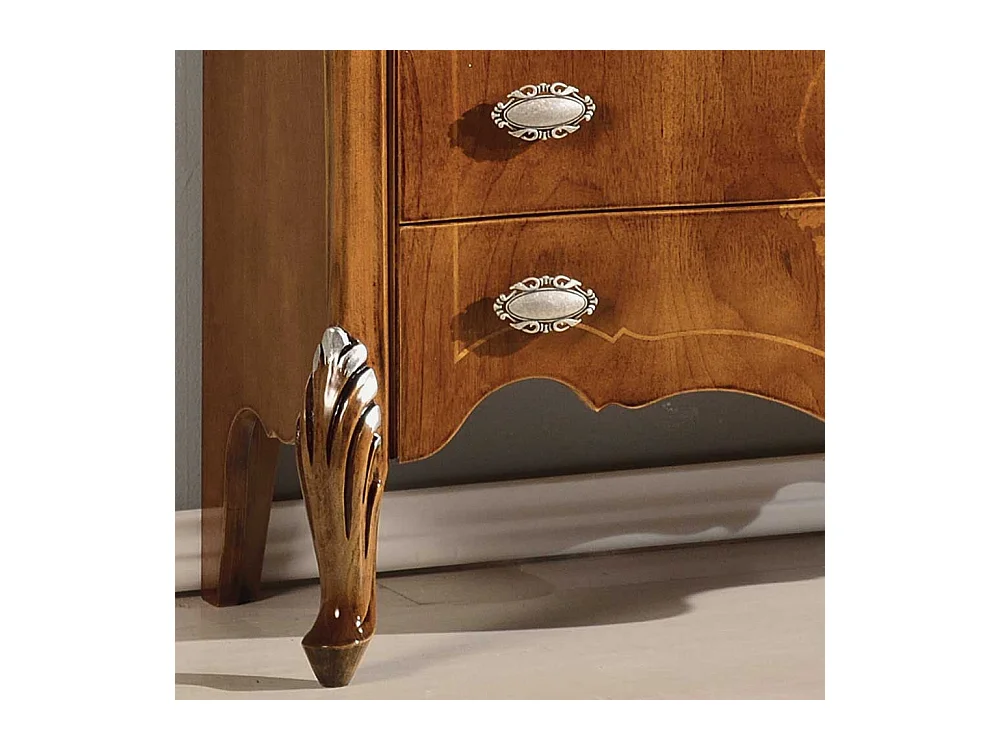 Esszimmerschrank in Nussbaumfarben italienischen Stil