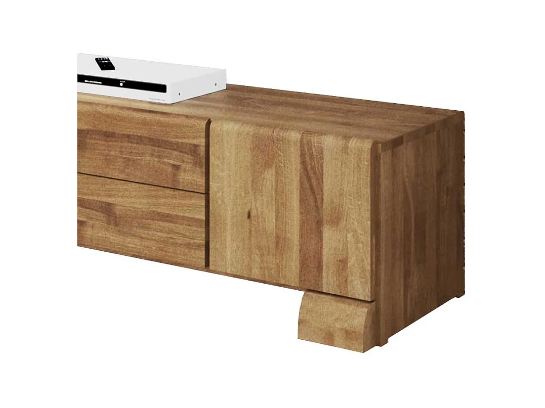 Massivholz Lowboard aus Wildeiche geölt 160 cm