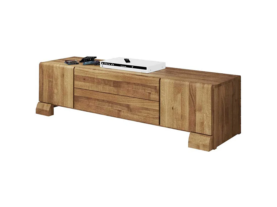 Massivholz Lowboard aus Wildeiche geölt 160 cm