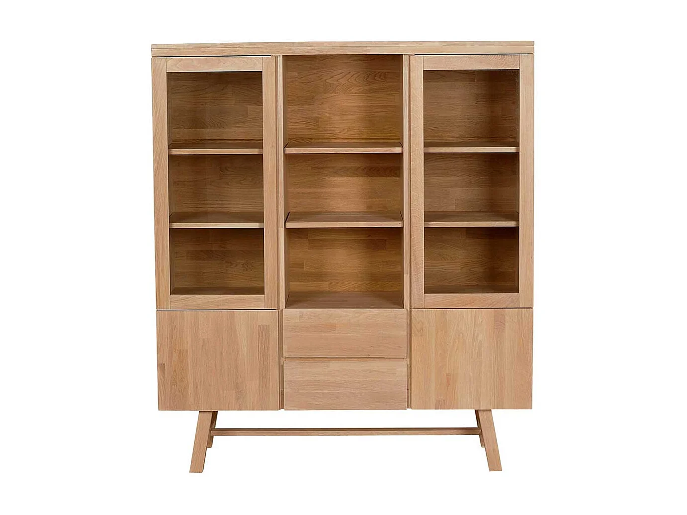 Esszimmer Highboard aus Eiche Massivholz 130 cm breit