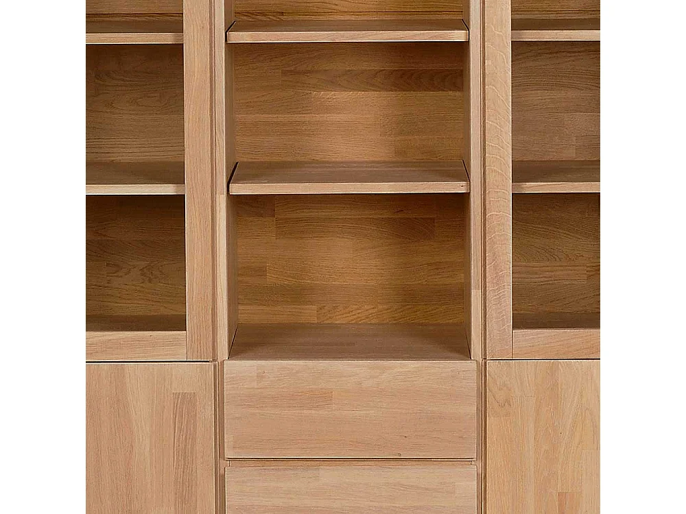 Esszimmer Highboard aus Eiche Massivholz 130 cm breit