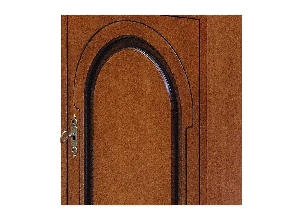 Holzkommode Nussbaumfarben furniert 82 cm hoch