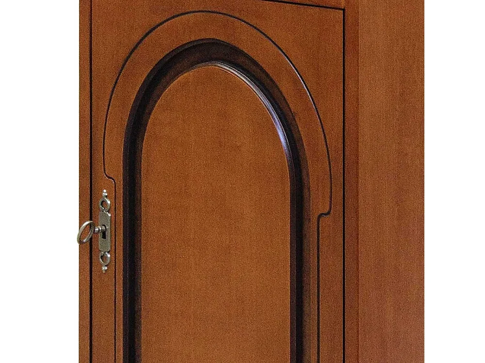 Holzkommode Nussbaumfarben furniert 82 cm hoch