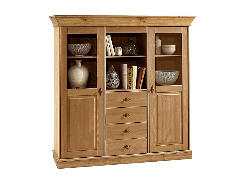 Esszimmer Highboard aus Kiefer teilmassiv Landhaus