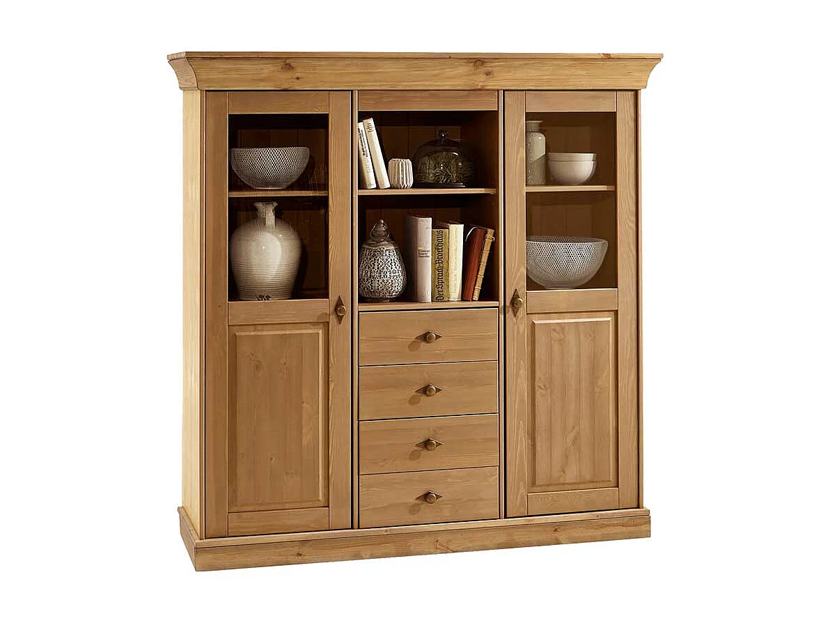 Esszimmer Highboard aus Kiefer teilmassiv Landhaus