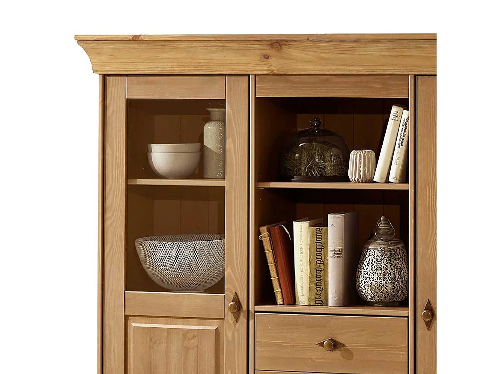Esszimmer Highboard aus Kiefer teilmassiv Landhaus