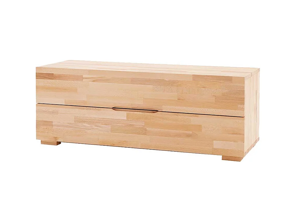 Lowboard aus Buche Massivholz 2 Schubladen