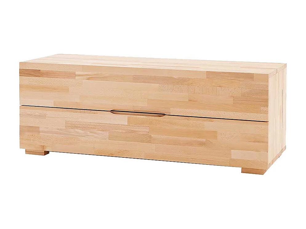 Lowboard aus Buche Massivholz 2 Schubladen