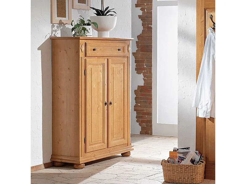 Garderoben Vertiko aus Fichte Massivholz abschließbar