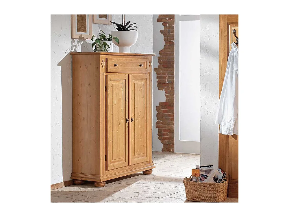 Garderoben Vertiko aus Fichte Massivholz abschließbar