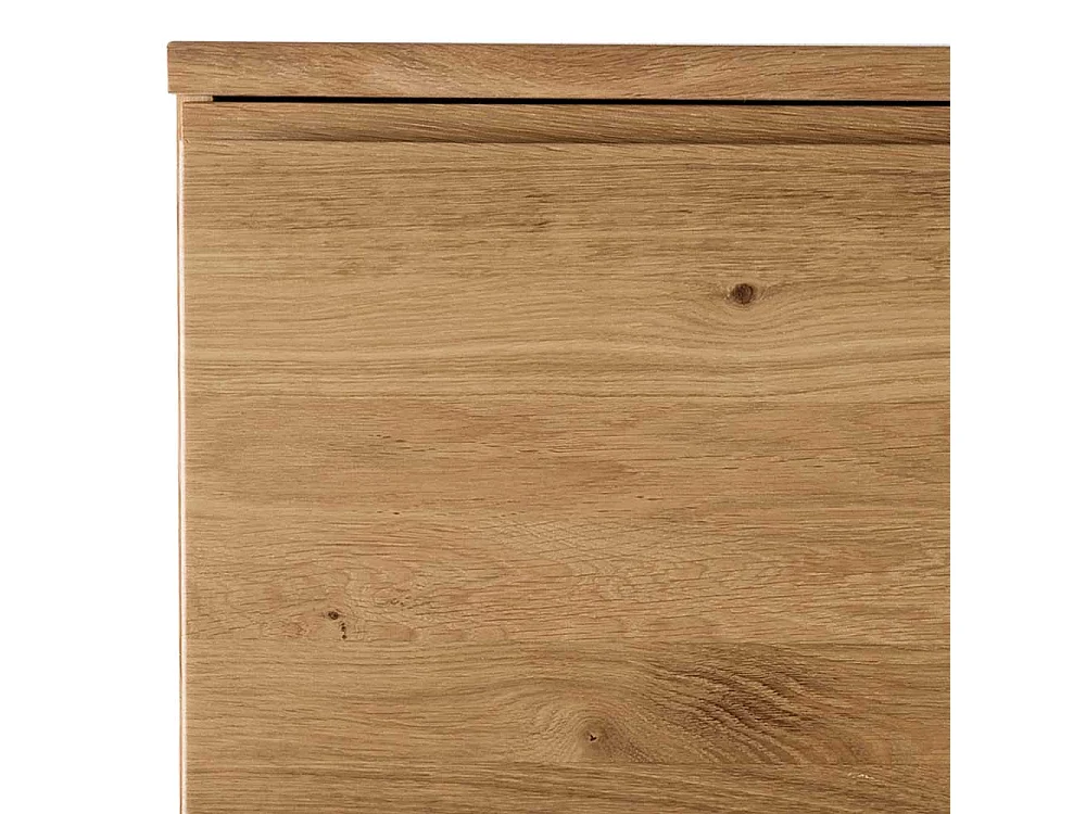 Wohnzimmer Highboard aus Wildeiche Massivholz geölt Griffmulden