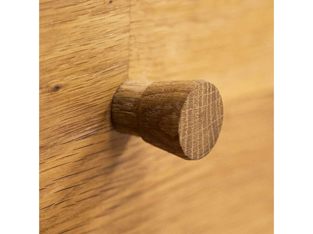 Schubkastenkommode aus Wildeiche Massivholz hoch