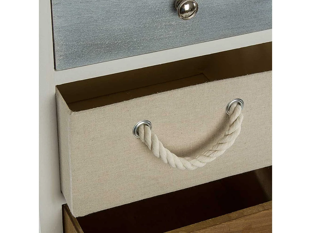 Säulenkommode mit fünf Schubladen Landhausstil