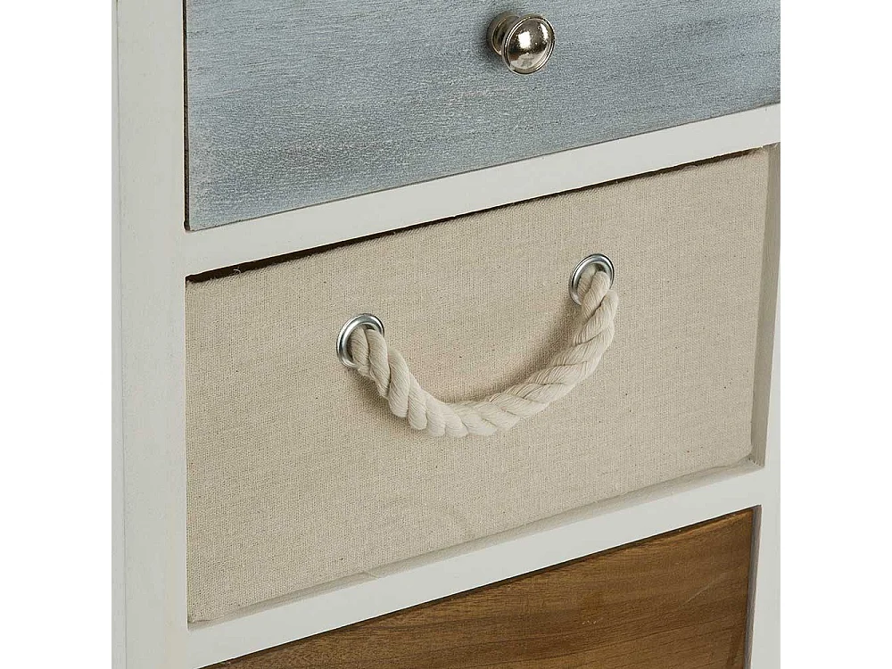 Säulenkommode mit fünf Schubladen Landhausstil