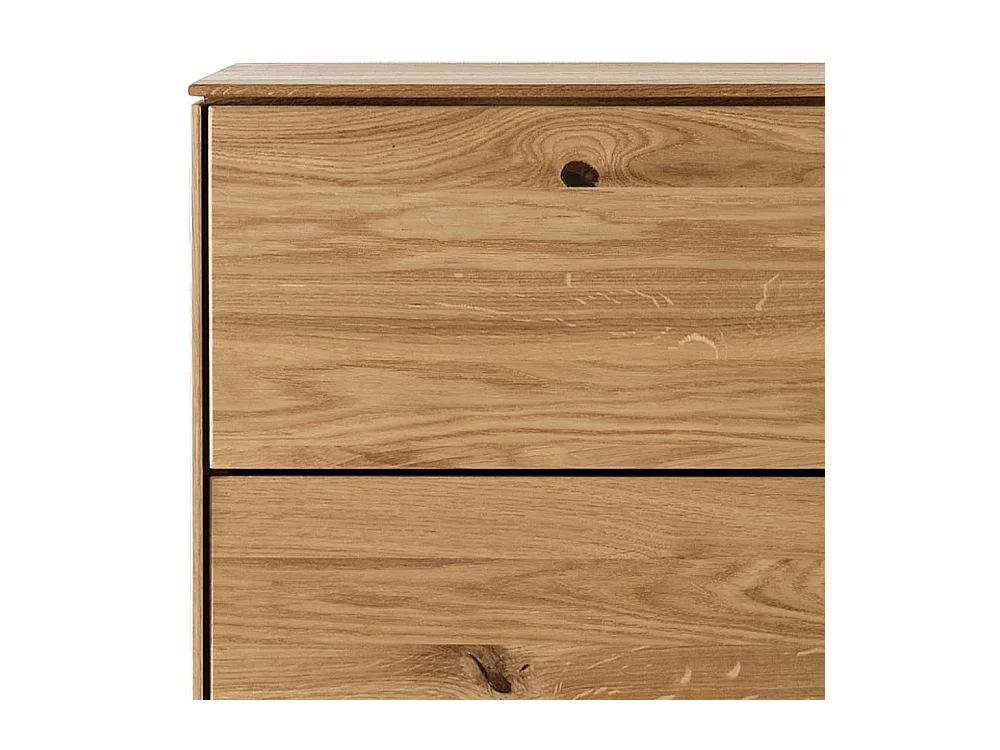 Schubkastenkommode aus Wildeiche Massivholz geölt Push to open Funktion