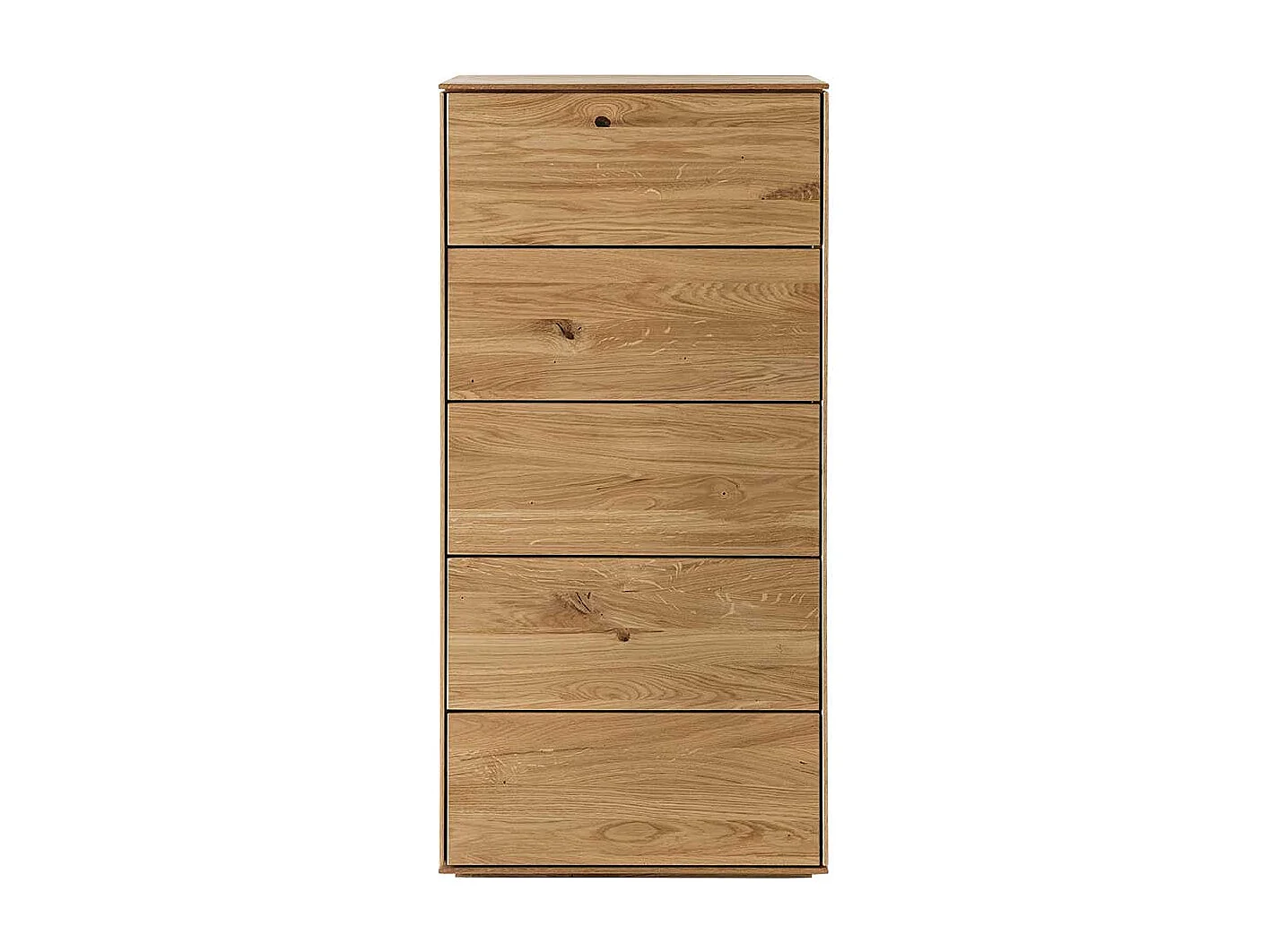 Schubkastenkommode aus Wildeiche Massivholz geölt Push to open Funktion