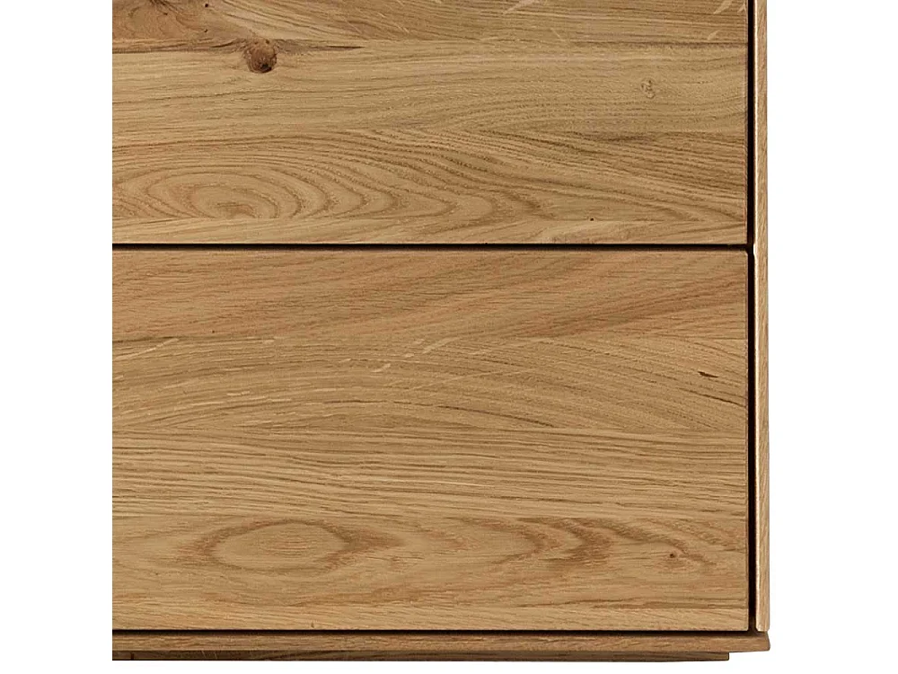 Schubkastenkommode aus Wildeiche Massivholz geölt Push to open Funktion