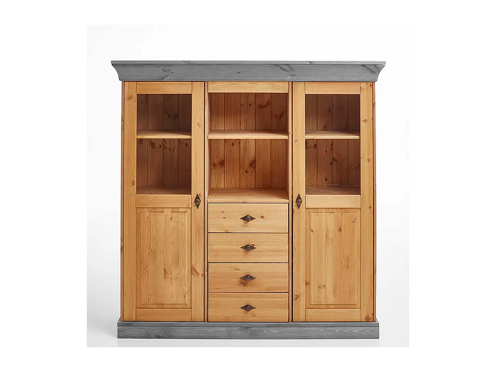 Esszimmer Highboard aus Kiefer teilmassiv 145 cm hoch