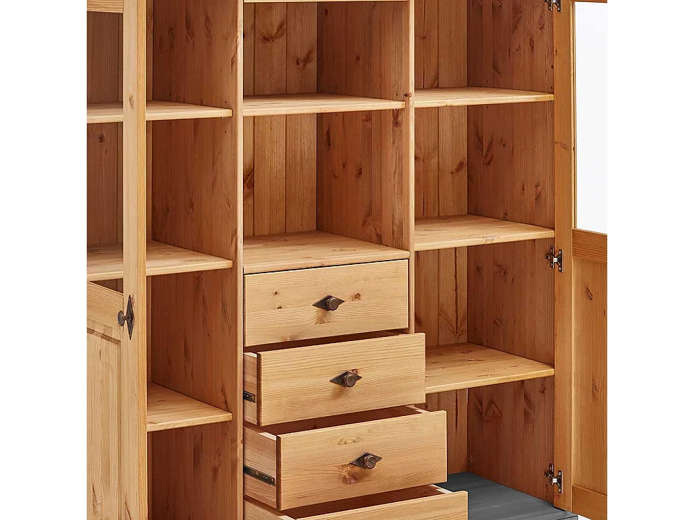 Esszimmer Highboard aus Kiefer teilmassiv 145 cm hoch