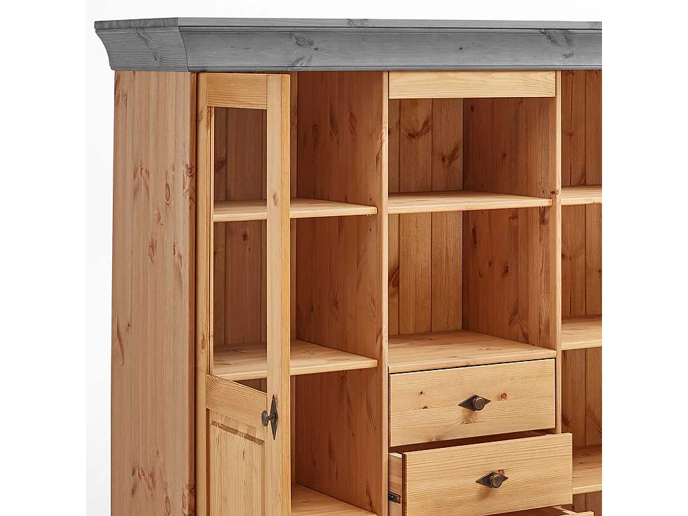 Esszimmer Highboard aus Kiefer teilmassiv 145 cm hoch