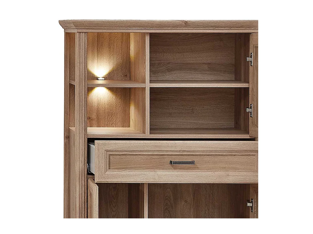 Highboard mit LED Beleuchtung einer Schublade