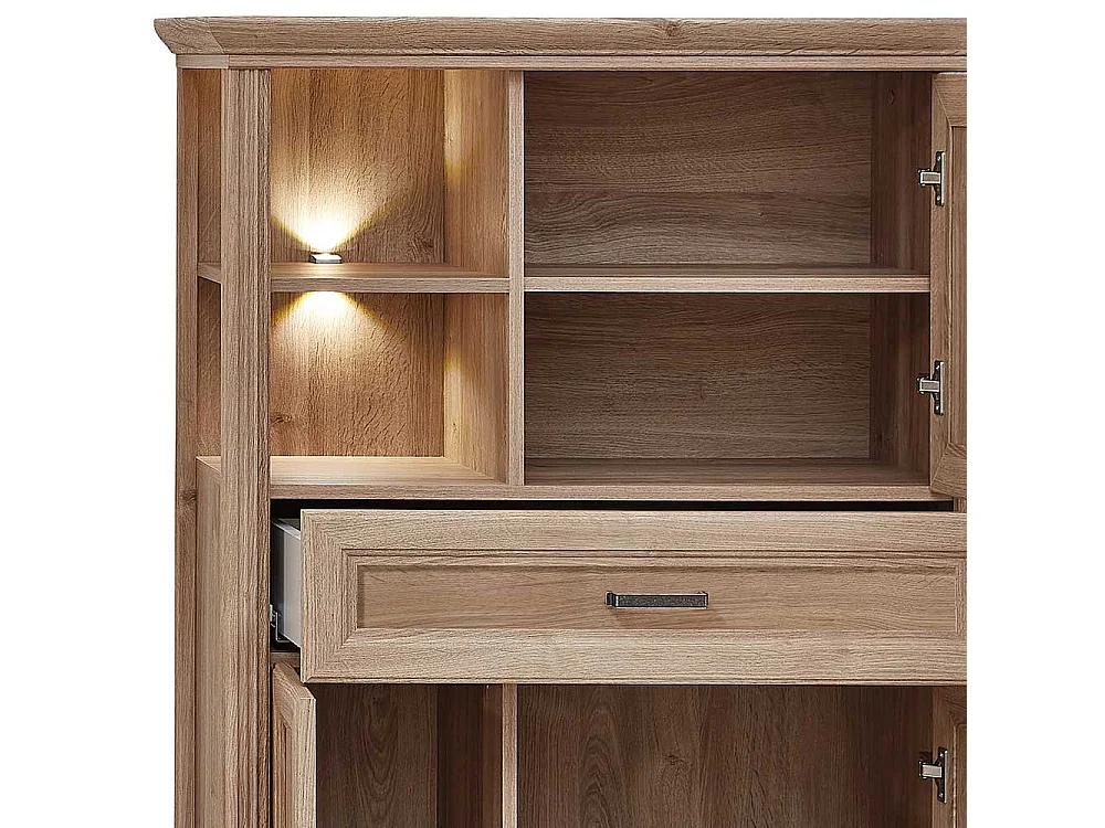 Highboard mit LED Beleuchtung einer Schublade